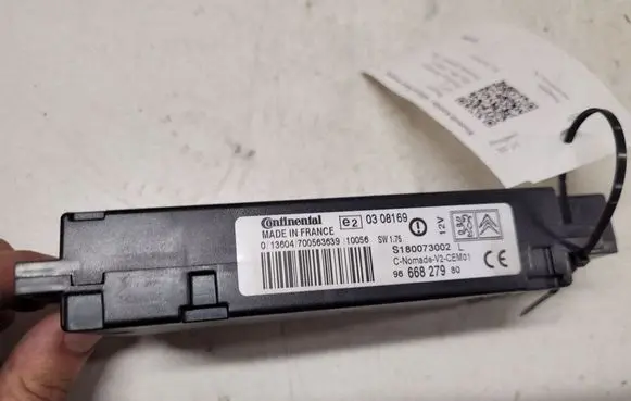 Peugeot 207 Bluetooth control unit module 9666827980