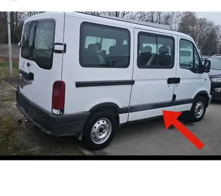 Renault Master II Sliding door trim (molding) 7701592582
