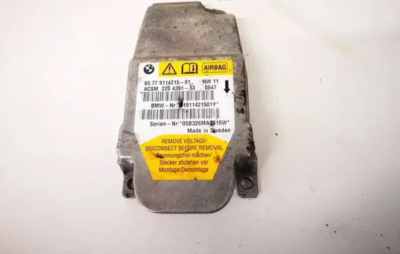 BMW 5 E60 E61 Airbag control unit/module 6577911421501 65.779114215-01