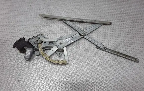 Rear door window regulator with motor