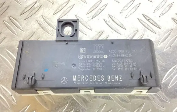 Tailgate/trunk control unit/module