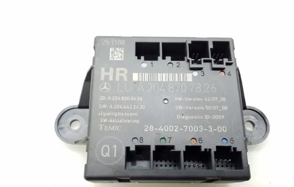 Mercedes-Benz C W204 Door control unit/module A2048707826