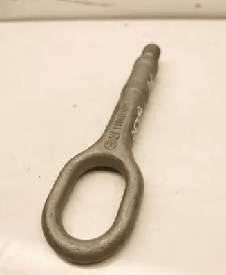 Towing hook eye