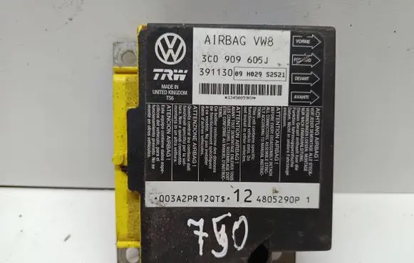Volkswagen PASSAT B6 Airbag control unit/module 3C0909605J 391130