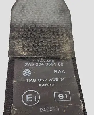 Volkswagen Golf V Rear seatbelt 1K6857806N