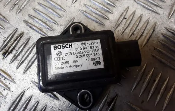 Audi A4 S4 B6 8E 8H ESP acceleration yaw rate sensor 8E0907637 5012659