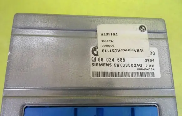 BMW 3 E46 Gearbox control unit/module 5WK33502AG 96024685
