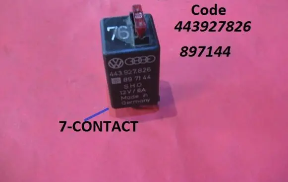 Audi 100 200 5000 C3 ABS relay 443927826 897144