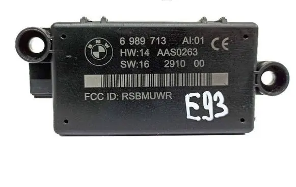 BMW 3 E92 E93 Alarm control unit/module 6989713 AAS0263