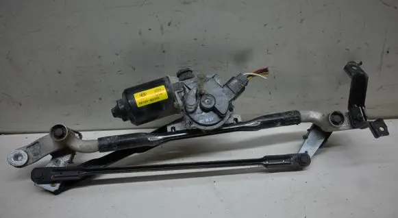 Front wiper linkage and motor