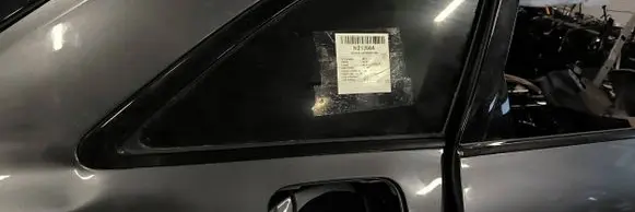 Audi A4 S4 B9 8W Rear vent window glass 