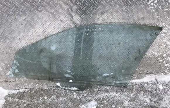 Mazda 626 Front door window glass four-door
