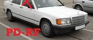 Mercedes-Benz 190 W201 Front door window glass four-door A2017200318