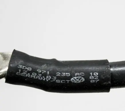 Volkswagen Phaeton Negative earth cable (battery) 3D0971235AC