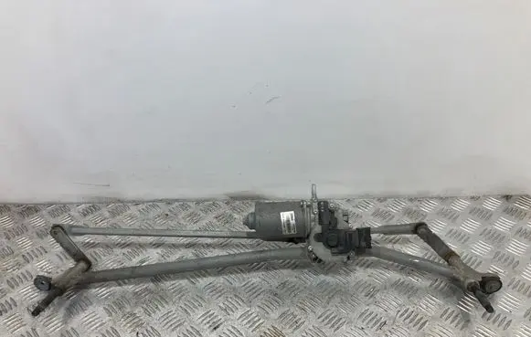 Front wiper linkage and motor