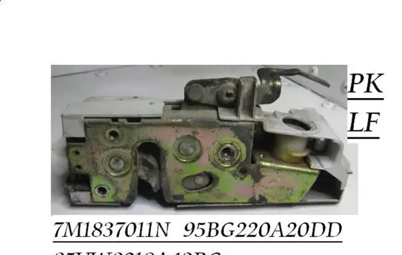 Seat Alhambra (Mk1) Front door lock 7M1837011N 95VW9218A43BG