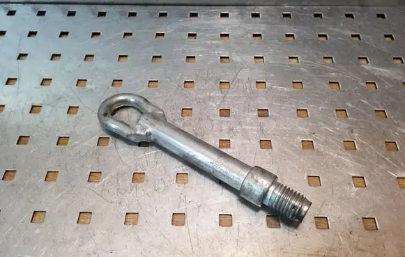 Towing hook eye