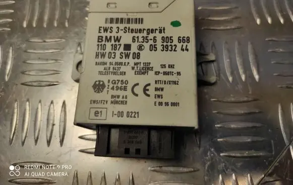 BMW 3 E46 Immobilizer control unit/module 61356905668