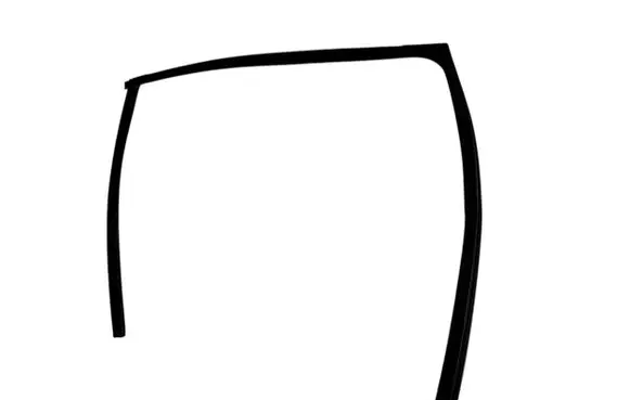 Honda Accord Rubber seal rear door window/glass 