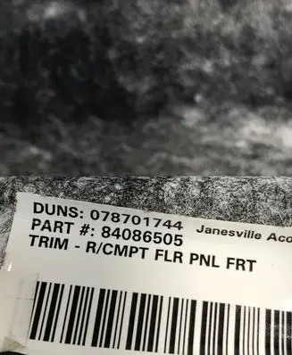 Chevrolet Camaro Other trunk/boot trim element 078701744 84086505