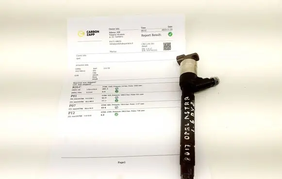Opel Astra K Fuel injector 55570012