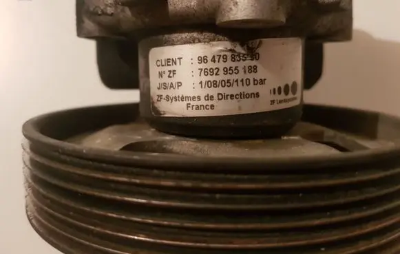 Peugeot 807 Power steering pump 9647983580 7692955188