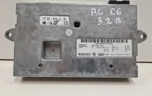 Audi A6 S6 C6 4F MMI control unit 4E0035729 4F0910730D BE6392