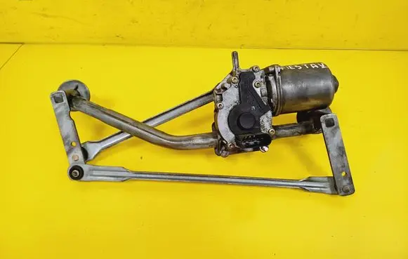 Front wiper linkage and motor