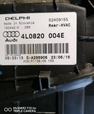 Audi Q7 4L Interior heater climate box assembly 4L0820004E