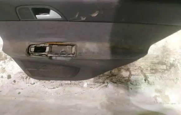 Rear door card panel trim