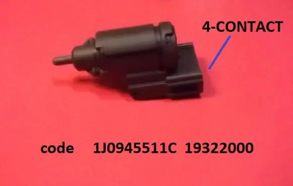 Volkswagen Touareg I Brake pedal sensor switch 1J0945511C 19322000