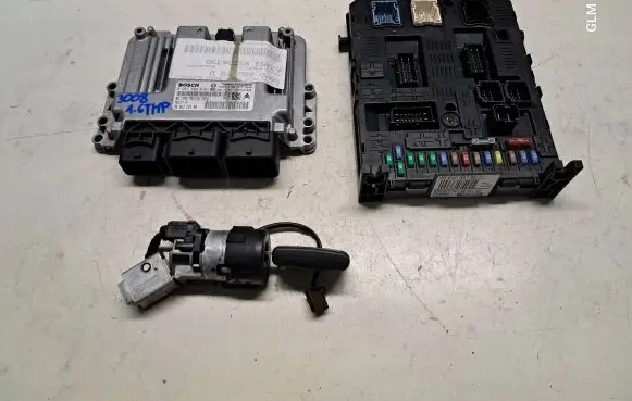 Peugeot 3008 I Engine ECU kit and lock set 9666325380 9664058780