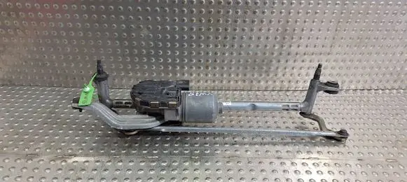 Front wiper linkage and motor