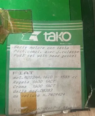 Fiat Regata other engine part 1310514