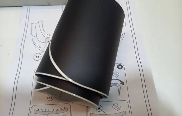 Hyundai i30 Rear bumper trim bar molding A6272ADE01BL HYUNDAI I30 KOMBI FOLIA OCHRONNA ZDERZAKA TYŁ