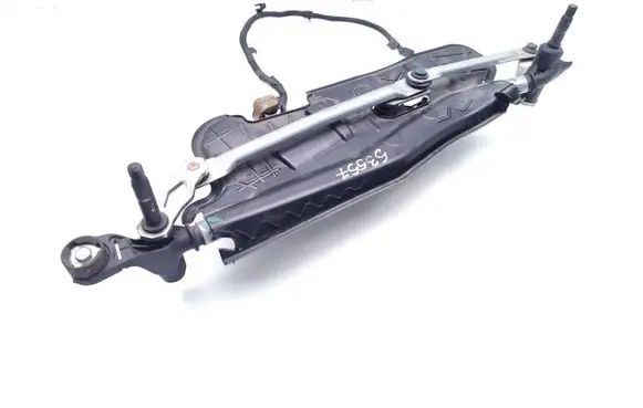 Front wiper linkage and motor