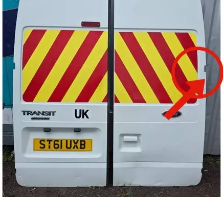 Ford Transit Loading door upper hinge 