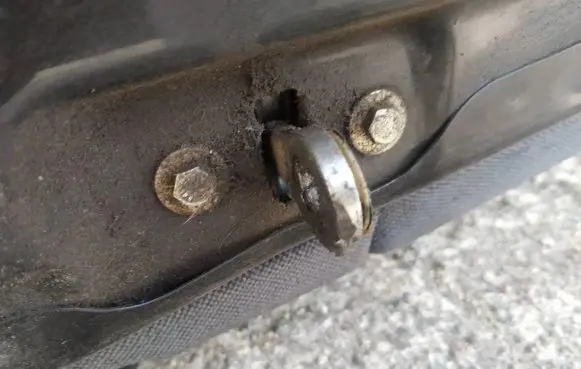 Rear door check strap stopper