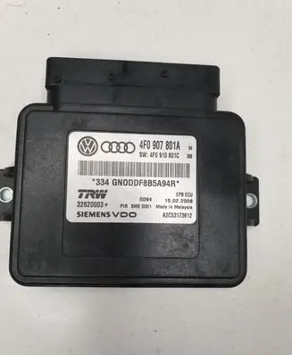 Audi A6 S6 C6 4F Hand brake control module 4F0907801A 4F0910801C