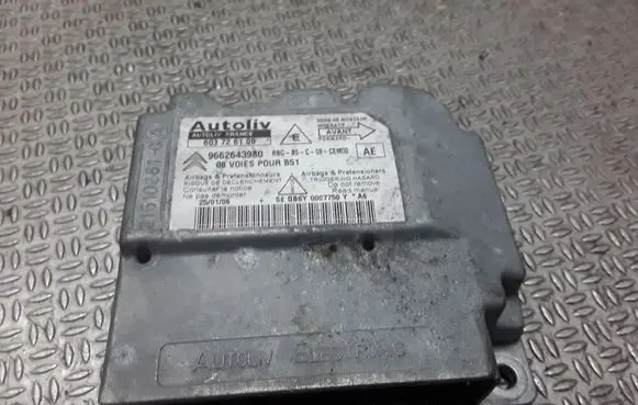Citroen C4 I Airbag control unit/module 9662643980