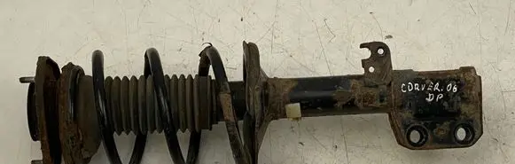 Front shock absorber with coil spring