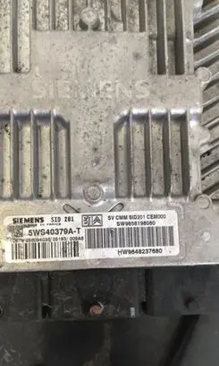 Peugeot 607 Engine control unit/module 5WS40379AT SW9658198080