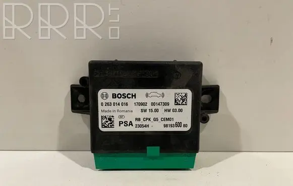 Peugeot 5008 Parking PDC control unit/module 0263014016