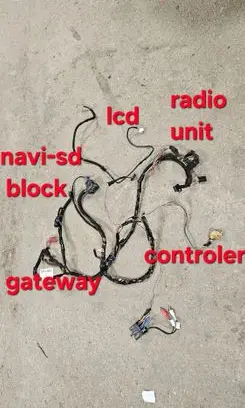 Audi A6 S6 C6 4F Sound system wiring loom 4E0035444 MMI3G 3B7035444A