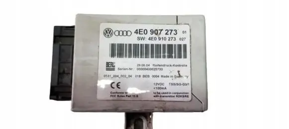 Audi A8 S8 D3 4E Tire pressure sensor 4E0907273