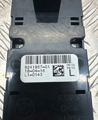 BMW 5 F10 F11 Electric window control switch 9241957