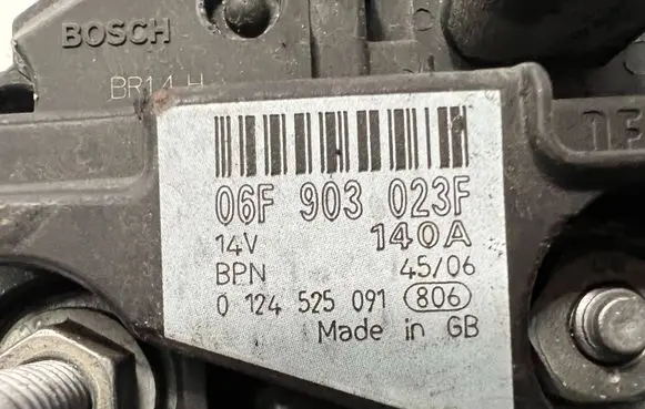 Volkswagen Golf V Generator/alternator 06F903023F 0124525091