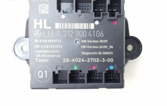 Mercedes-Benz E W212 Door control unit/module A2129004105