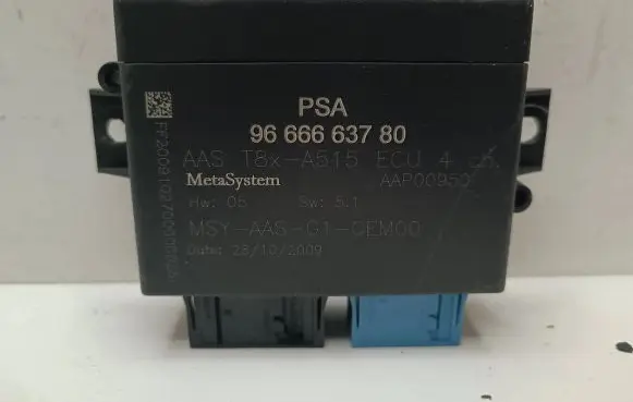 Peugeot 5008 Parking PDC control unit/module 9666663780 AAP00950 T8XA515