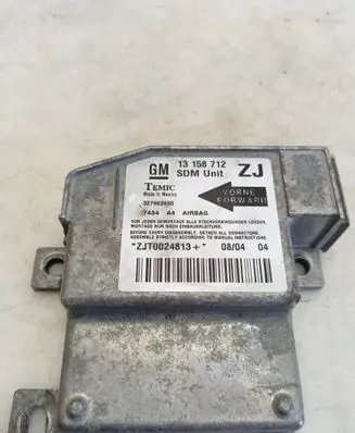 Opel Astra G Airbag control unit/module 13158712 327963935 ZJT0024813